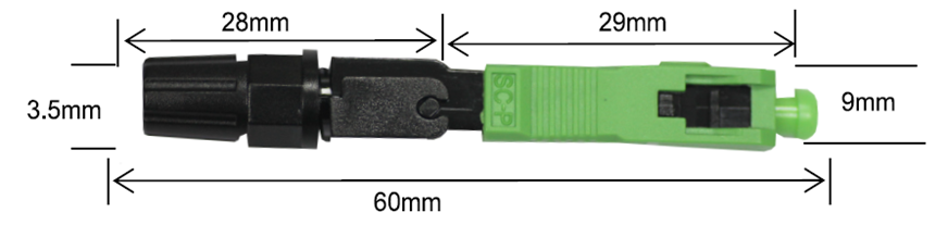 SC APC fast connector 60mm type