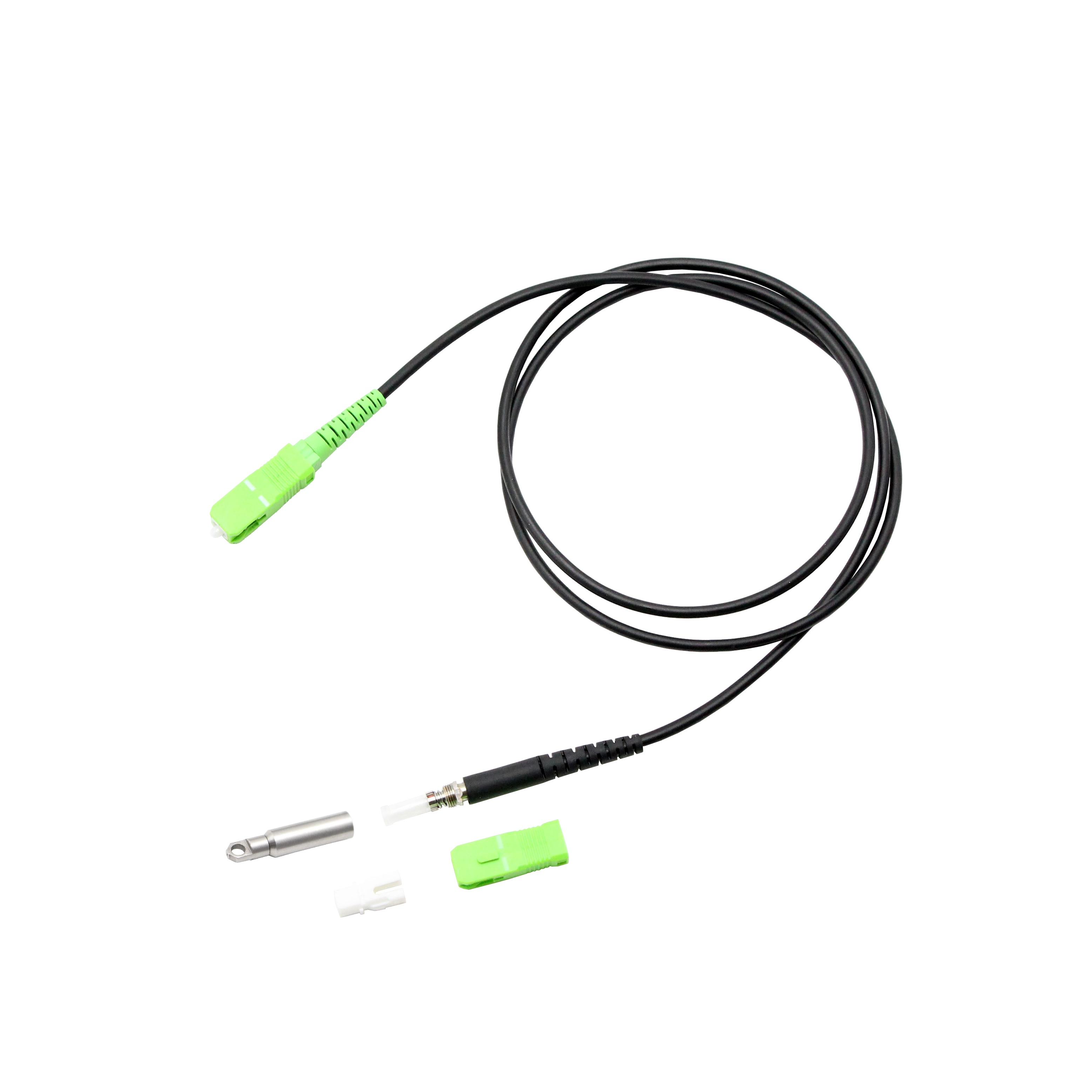 Pullable PRE-Connectorized Mini SCAPC FTTH Drop cable patch cord