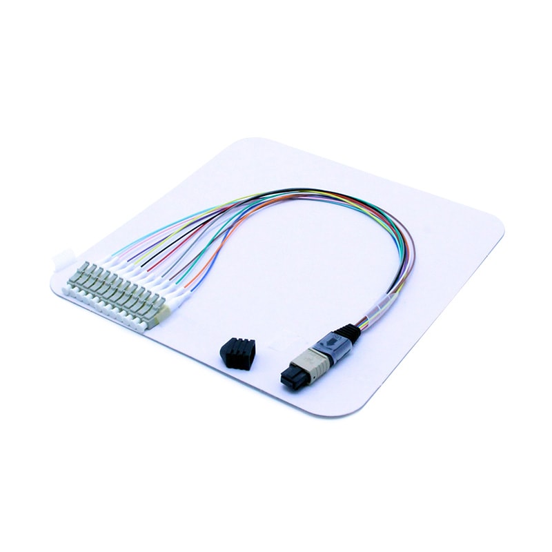 12F OM1 MPO(Male) -LC Fan-out 0.9mm 30cm Patch cord