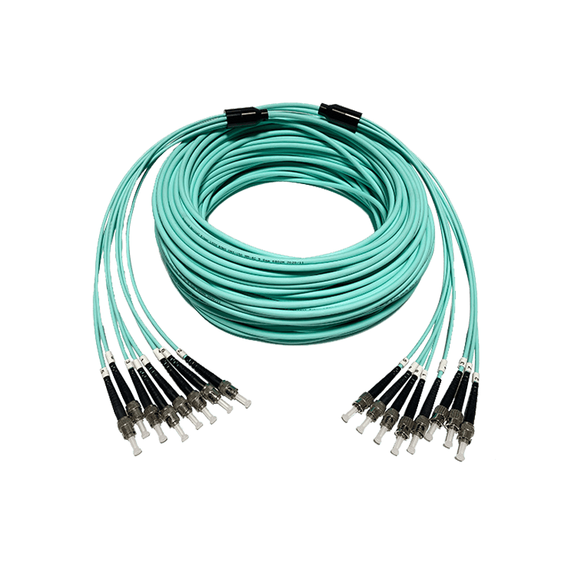 8F OM3 ST-ST armored patch cord