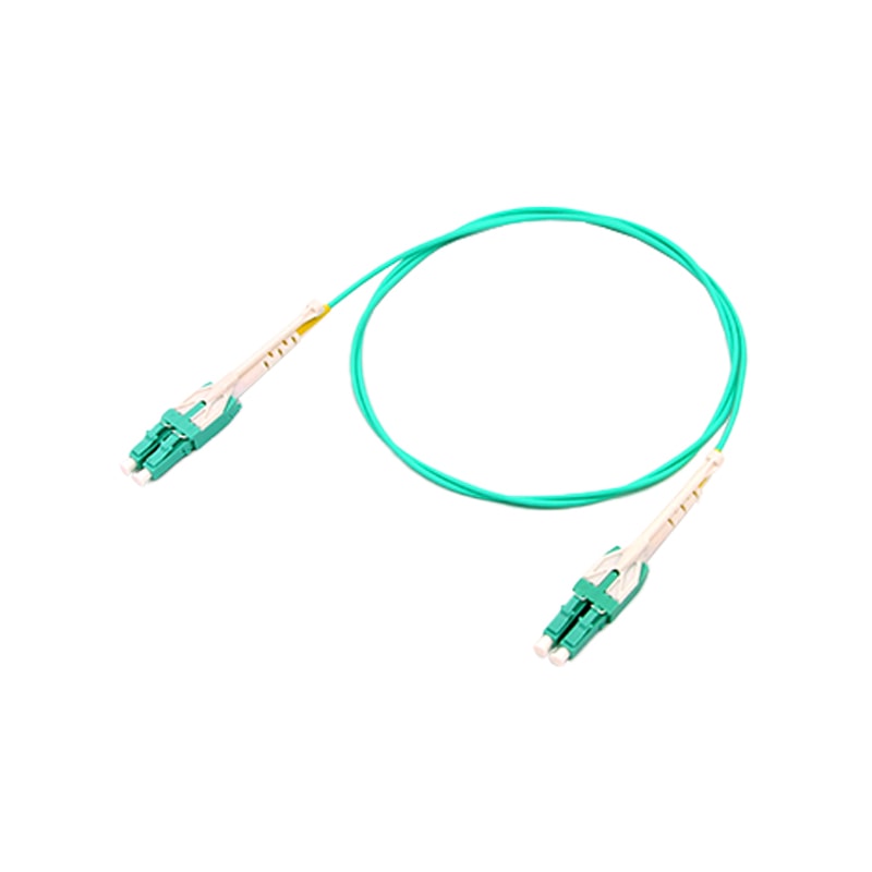 OM3 LC-LC uniboot patch cord with Push-Pull Tabs