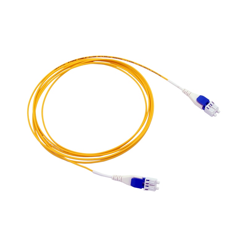 Polarity Switchable uniboot LC-LC Fiber patch cord with flat Clip SM
