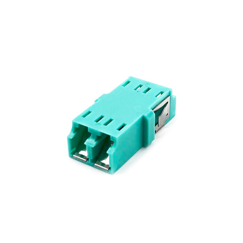LC Duplex adapter with inner shutter - reduced flange