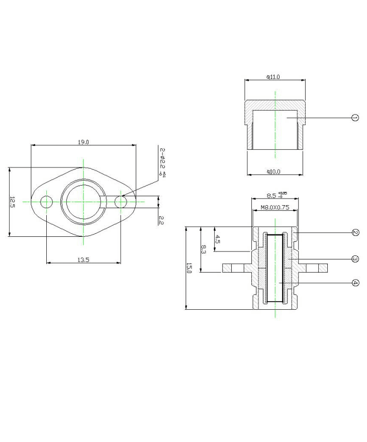 FC Simplex Oval mount configurations fIber adapter (1)