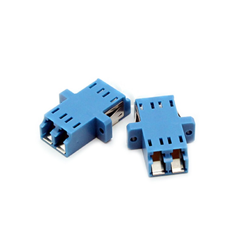 LC Duplex adapter with inner shutter full flange