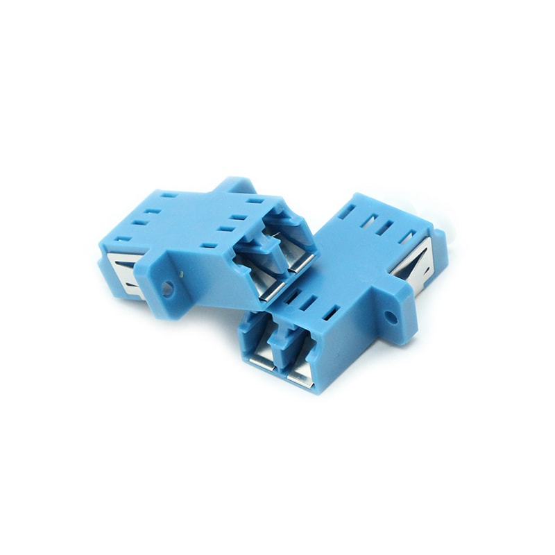 LC UPC SM Duplex adapter with inner shutter full flange (3)