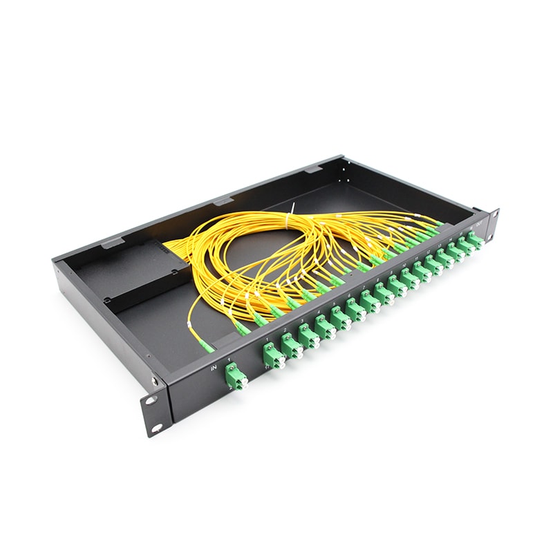 1x32 1U 19' Rack Mount PLC Splitter with LCAPC connector
