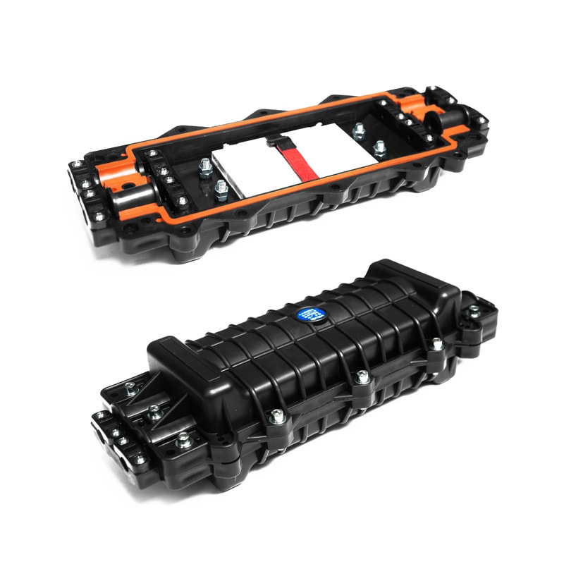 2 in 2 out Horizontal type Fiber Optic Splice Closure 96F