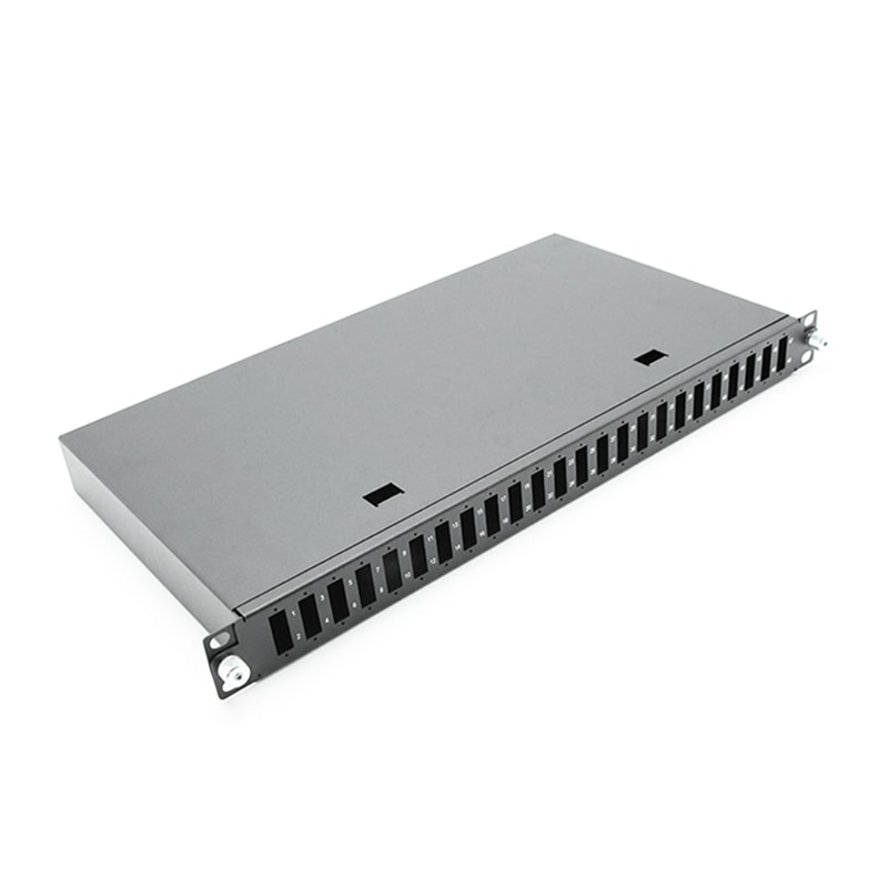 24 Ports Sc Dx 19‘ 1ru Slide Drawer Rack Mount Patch Panel 300x300