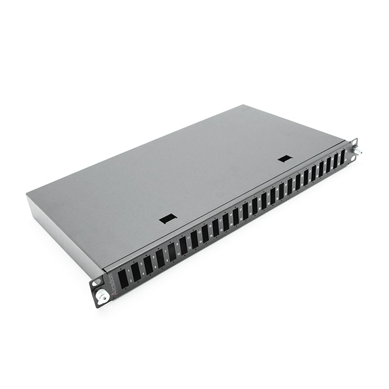 24 Ports SC DX 19‘ 1RU Slide Drawer Rack mount patch panel