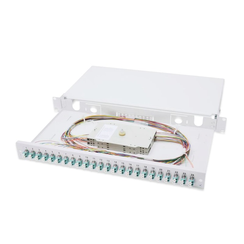 48F 19‘ 1RU Slide Drawer Rack mount patch panel