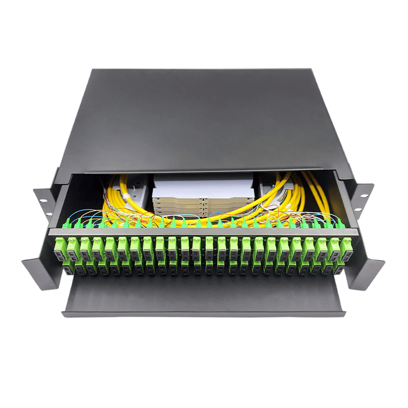 96F SCAPC 19‘ 2RU Slide Rail Rack mount patch panel