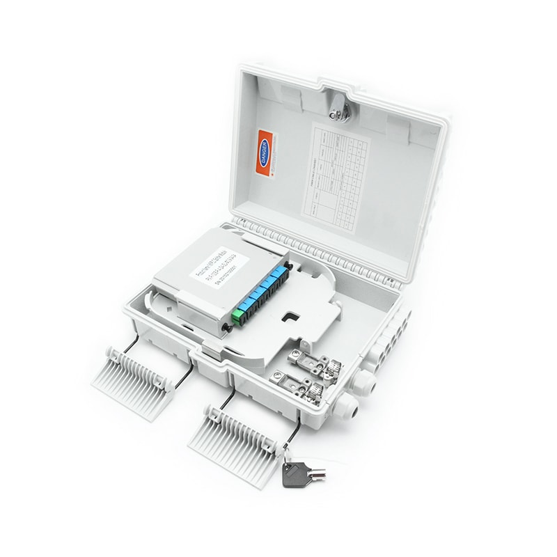 Fiber terminal box 12 cores 1x8 PLC splitter