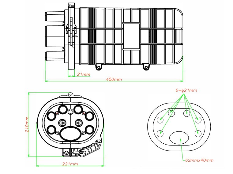 Fiber Closure-Vertical type MD206