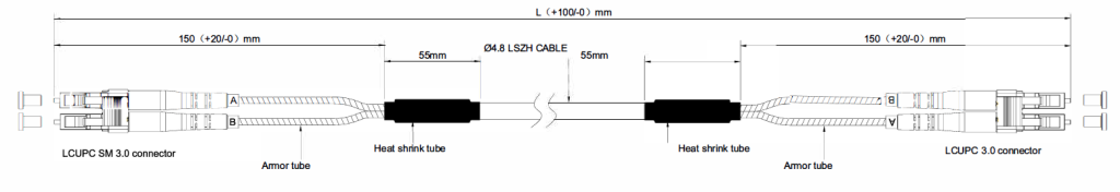 5.0mm CPRI LC-LC SM Duplex Patch cord