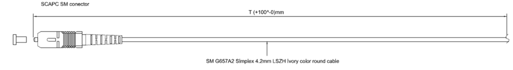 Simplex SM Pigtail -SCAPC 4.2mm