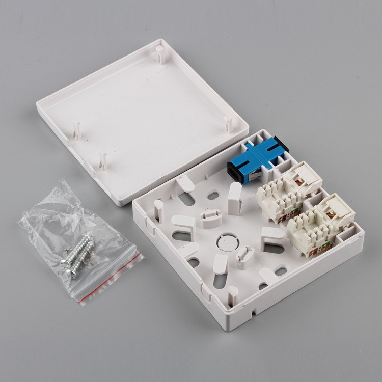 fiber optic wall plate