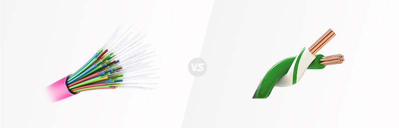 choose between optical fiber and copper wire