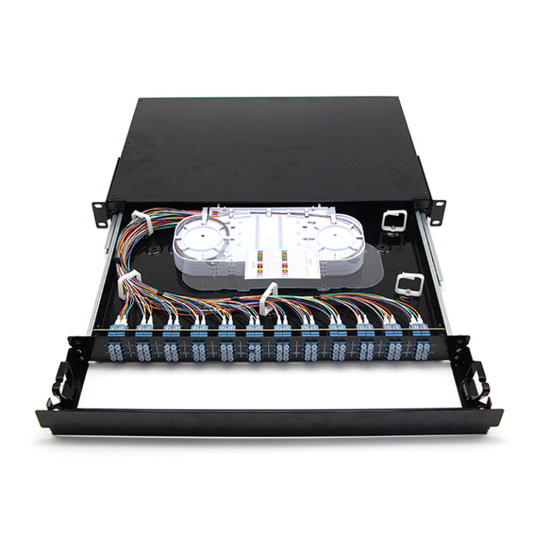 1hu 19' 96f Fiber Patch Panel Sliding Rail Design