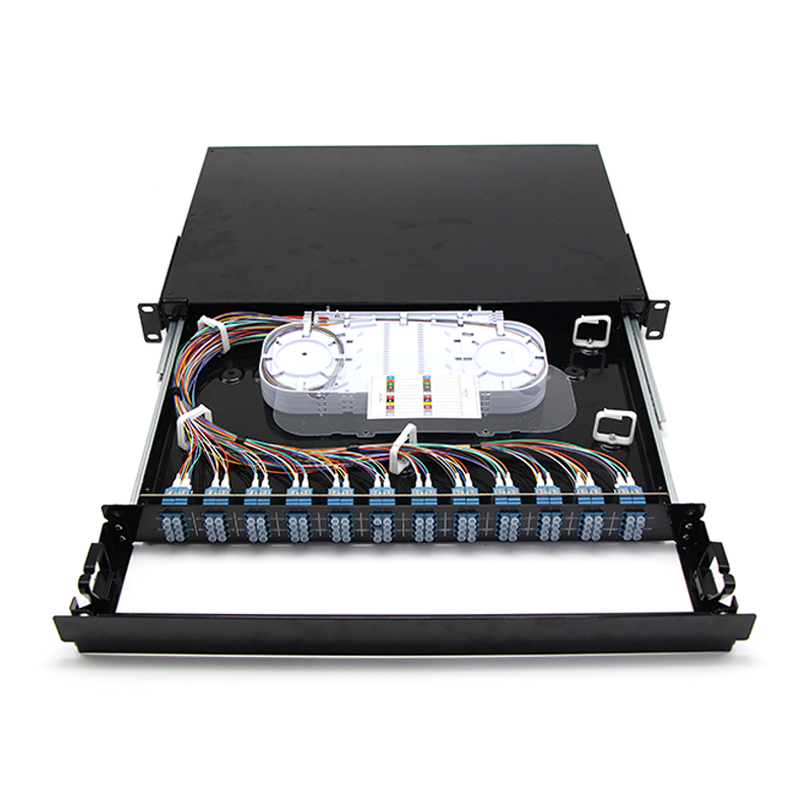 1hu 19' 96f Fiber Patch Panel Sliding Rail Design