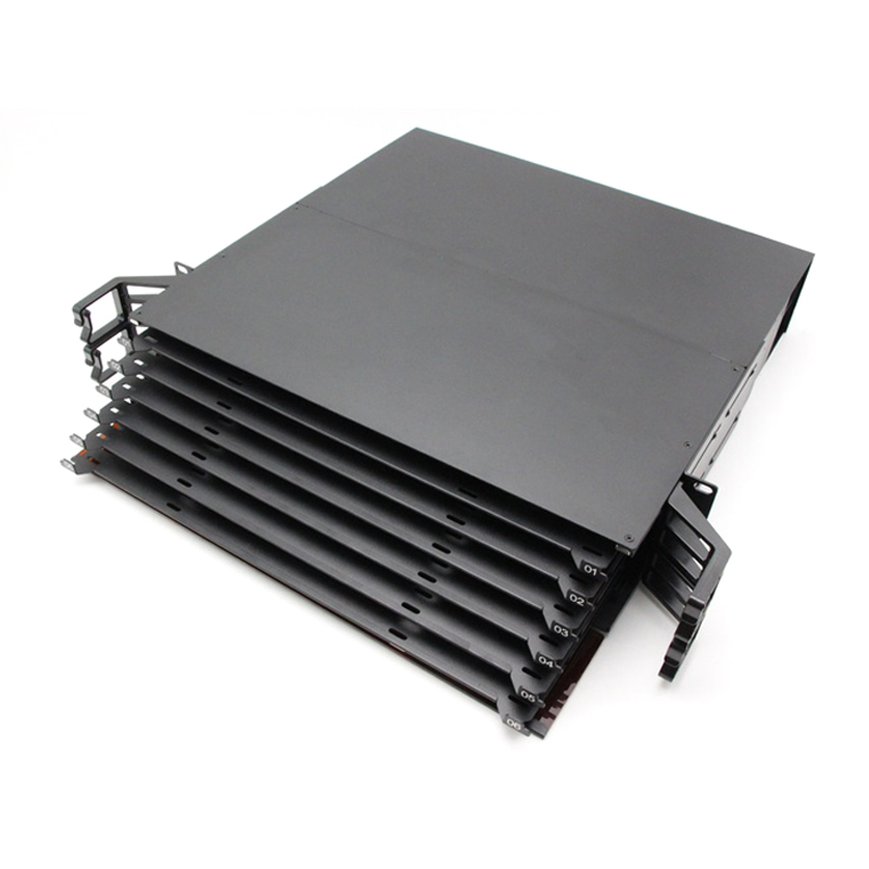 2u 288f Mpo&mtp® Lc Sliding Drawer Modular Desgin Patch Panel (2)